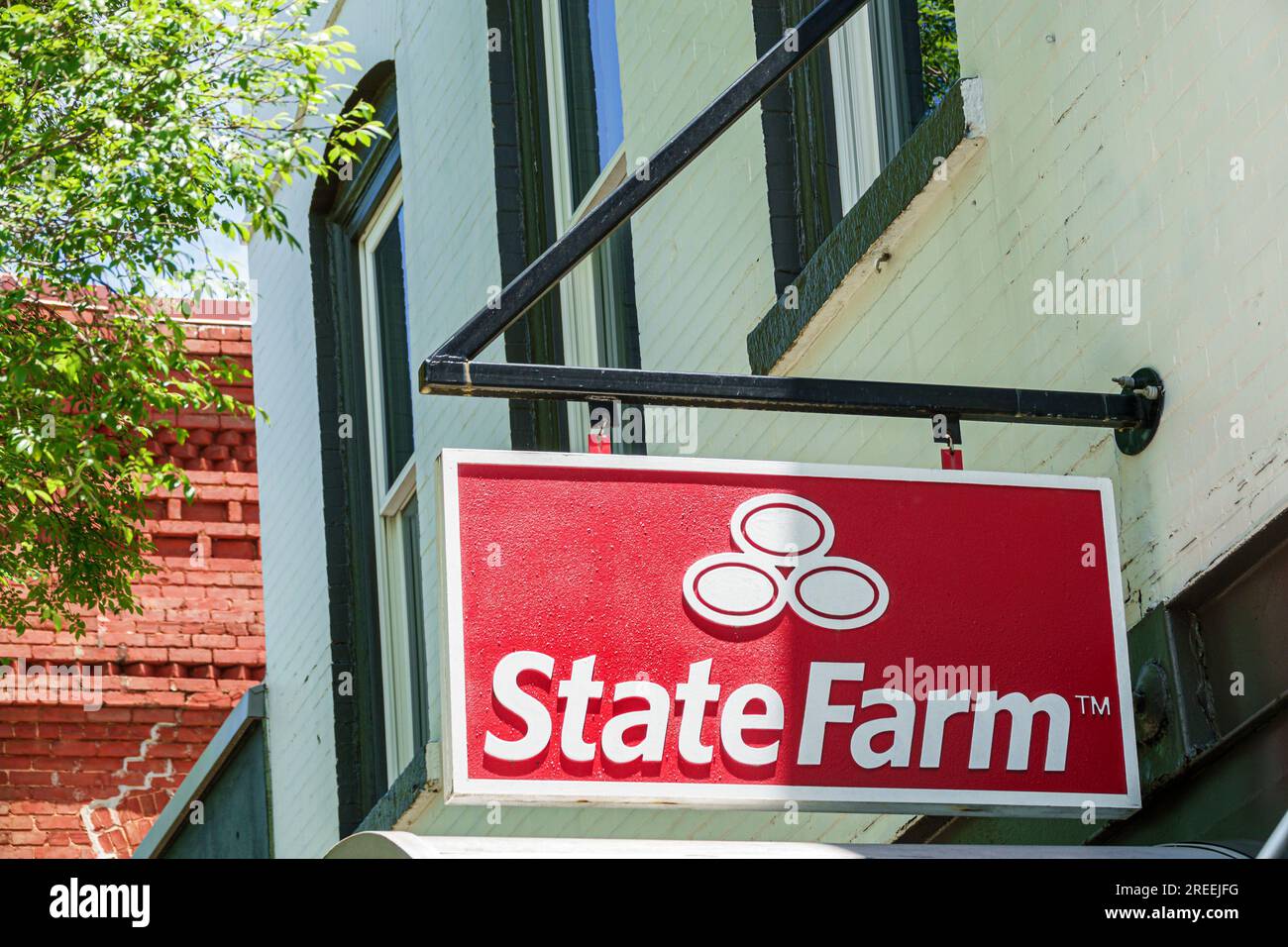Monroe town city lifestyle,State Farm sign,insurance