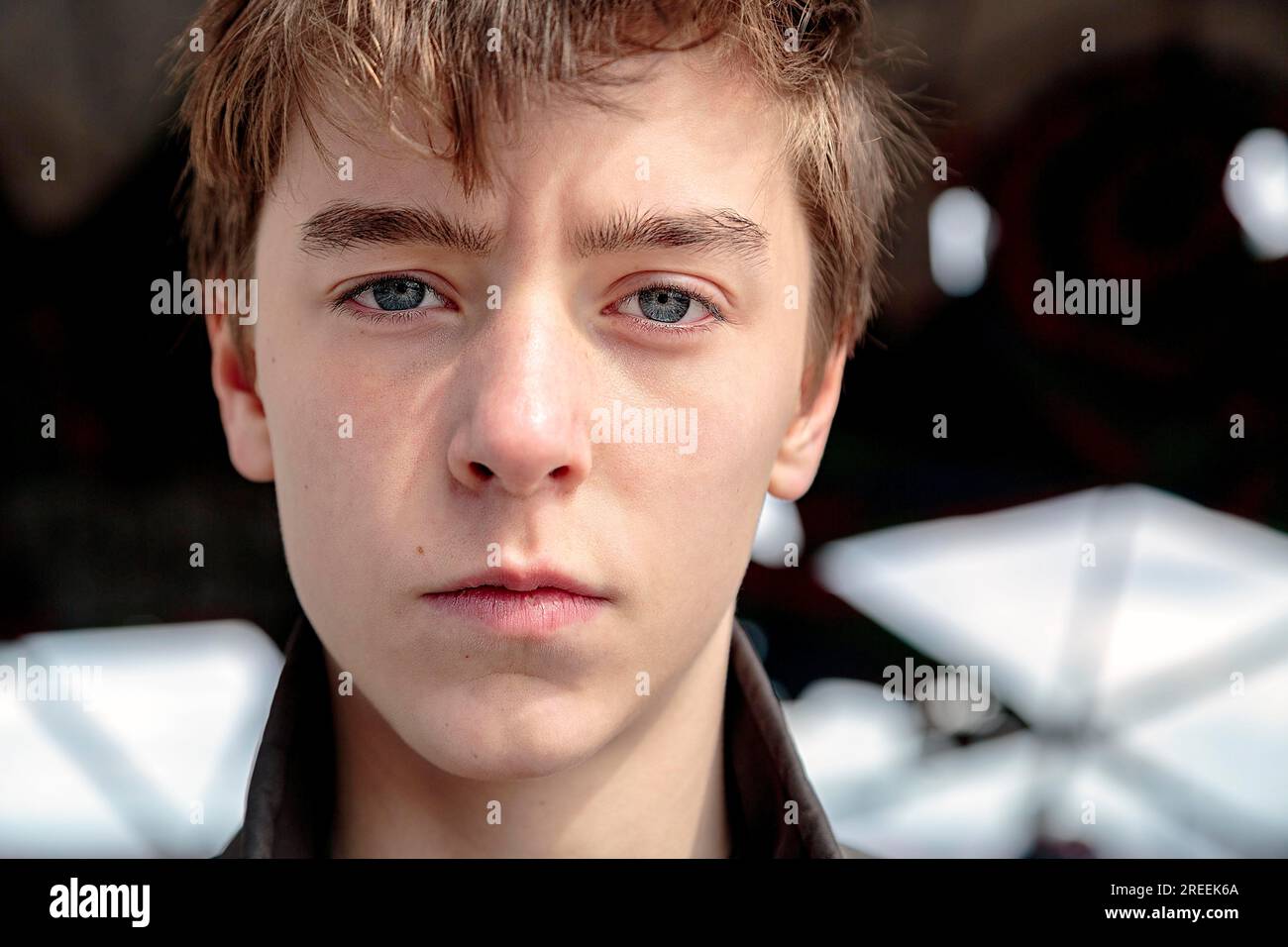 Serious teenager hi-res stock photography and images - Alamy