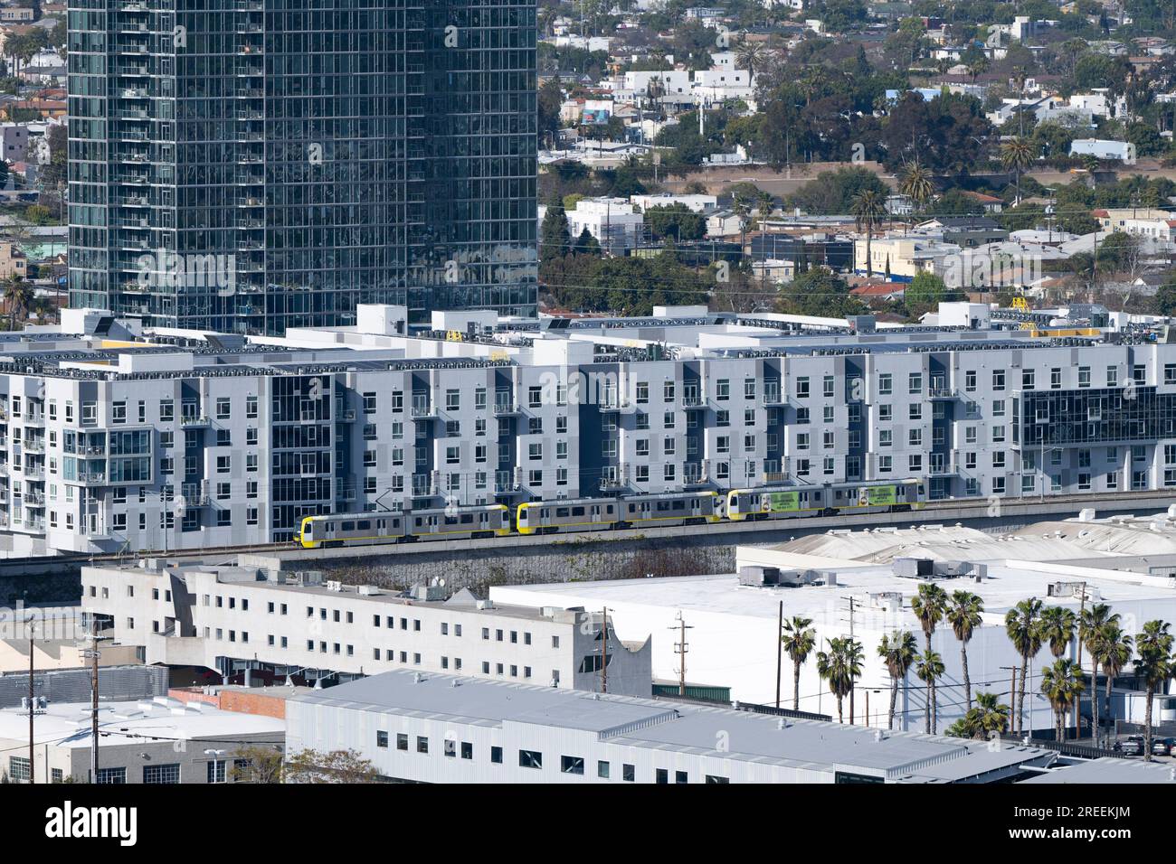 Culver City, California, USA. 19th Apr, 2023. A mixeduse real estate