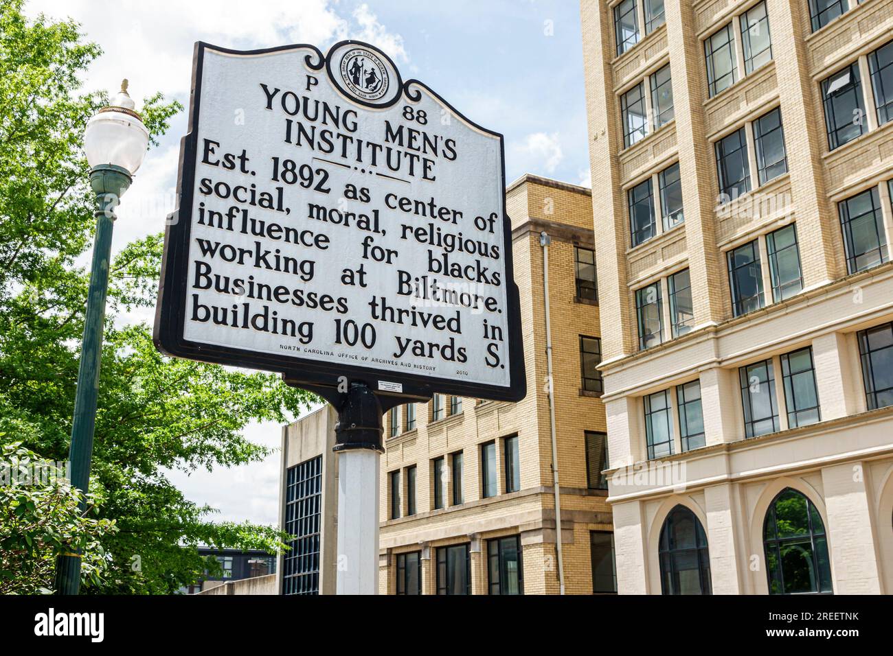 Asheville North business district,restored