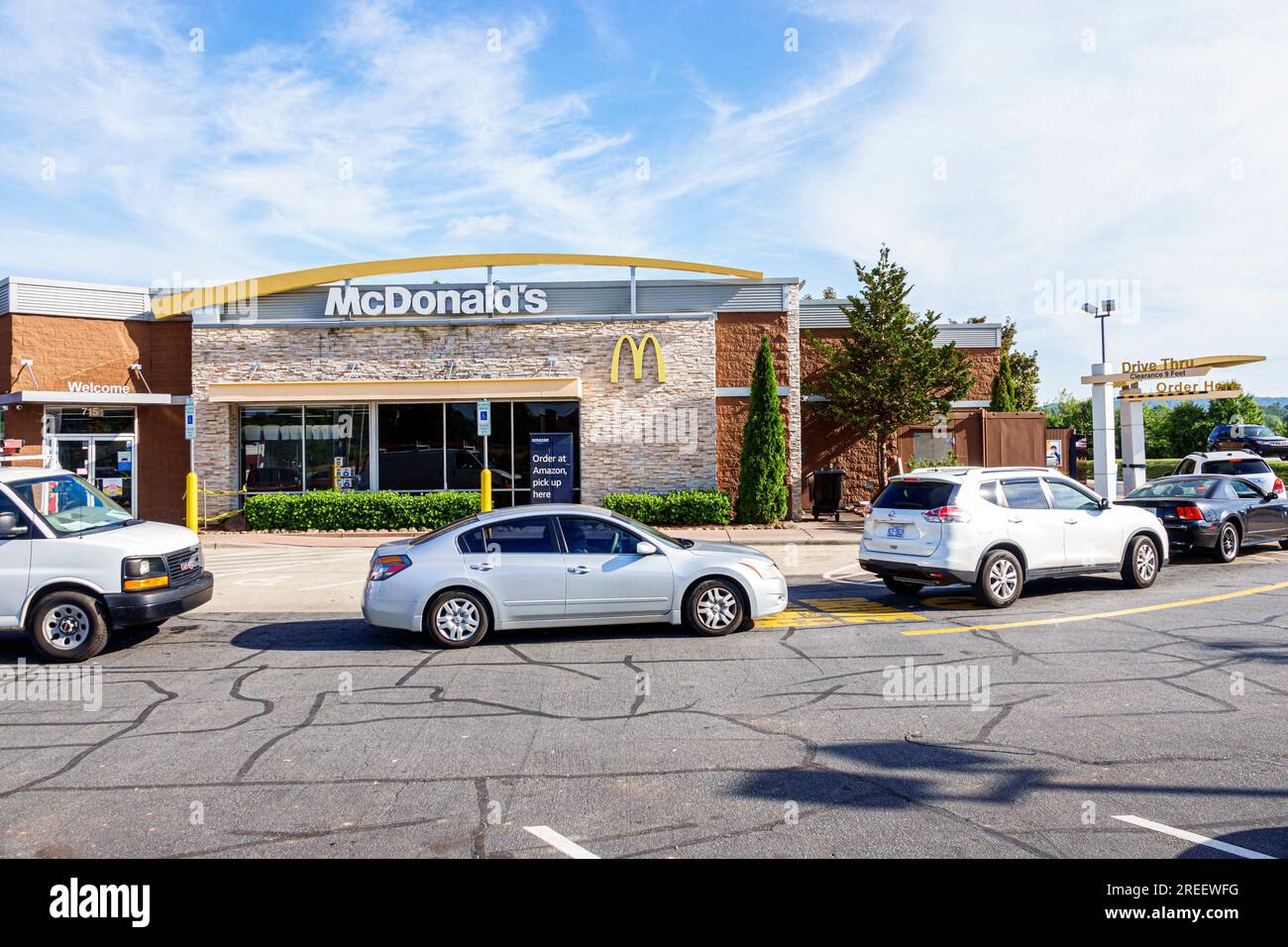 Flat Rock North Carolina,McDonald's fast food restaurant,outside