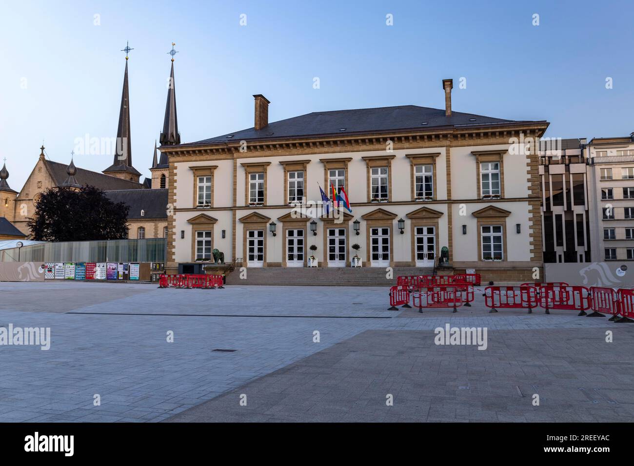 City Hall, Hotel de Ville de Luxembourg, Luxembourg Stock Photo