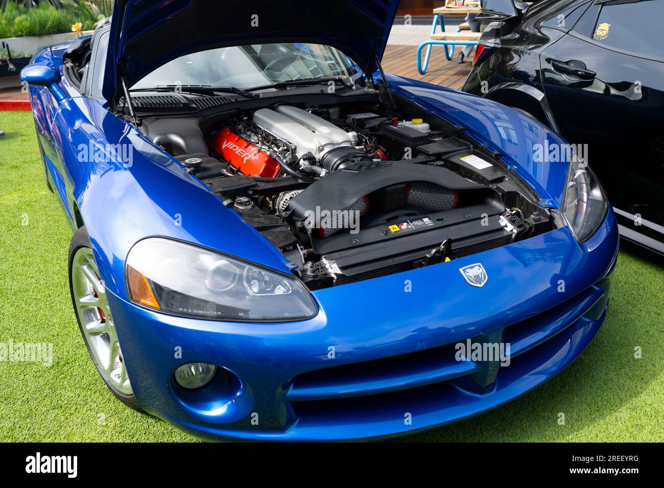 Los Angeles, California, USA. 29th Apr, 2023. A vintage Dodge Viper SRT 10 sports car, exotic cars. (Credit Image: © Taidgh Barron/ZUMA Press Wire) EDITORIAL USAGE ONLY! Not for Commercial USAGE! Stock Photo