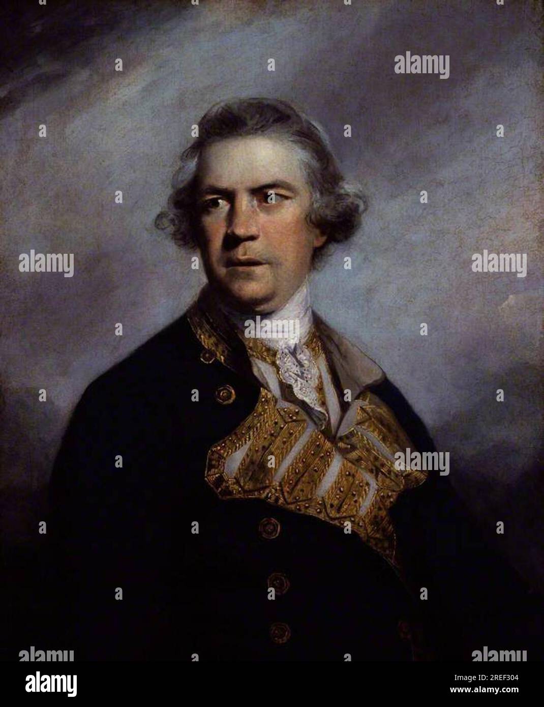 Augustus Keppel, Viscount Keppel 1764 by Joshua Reynolds Stock Photo