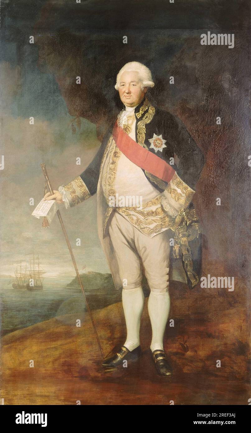 Vice-Admiral Sir Edward Hughes, c.1720 - 1794 1786 by Joshua Reynolds ...