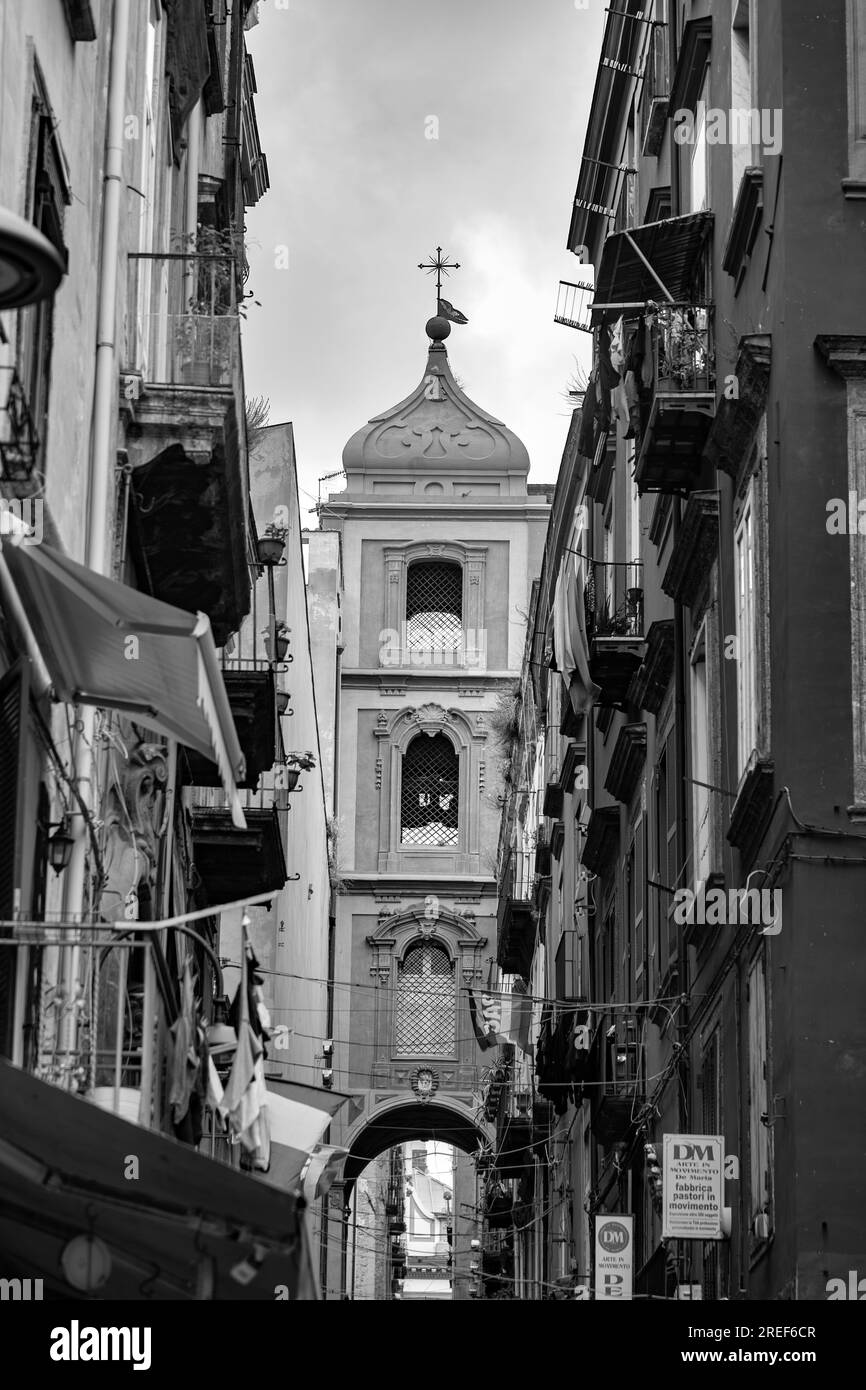 Busy street in naples Black and White Stock Photos & Images Alamy