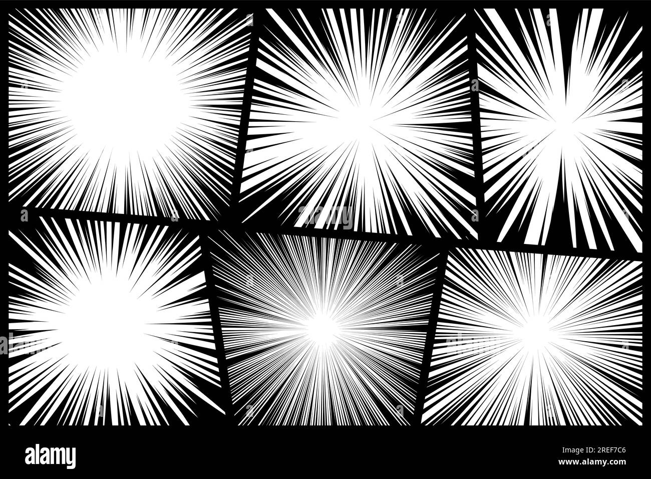 Horizontal and radial speed lines graphic manga comic drawing vector b By  Microvector