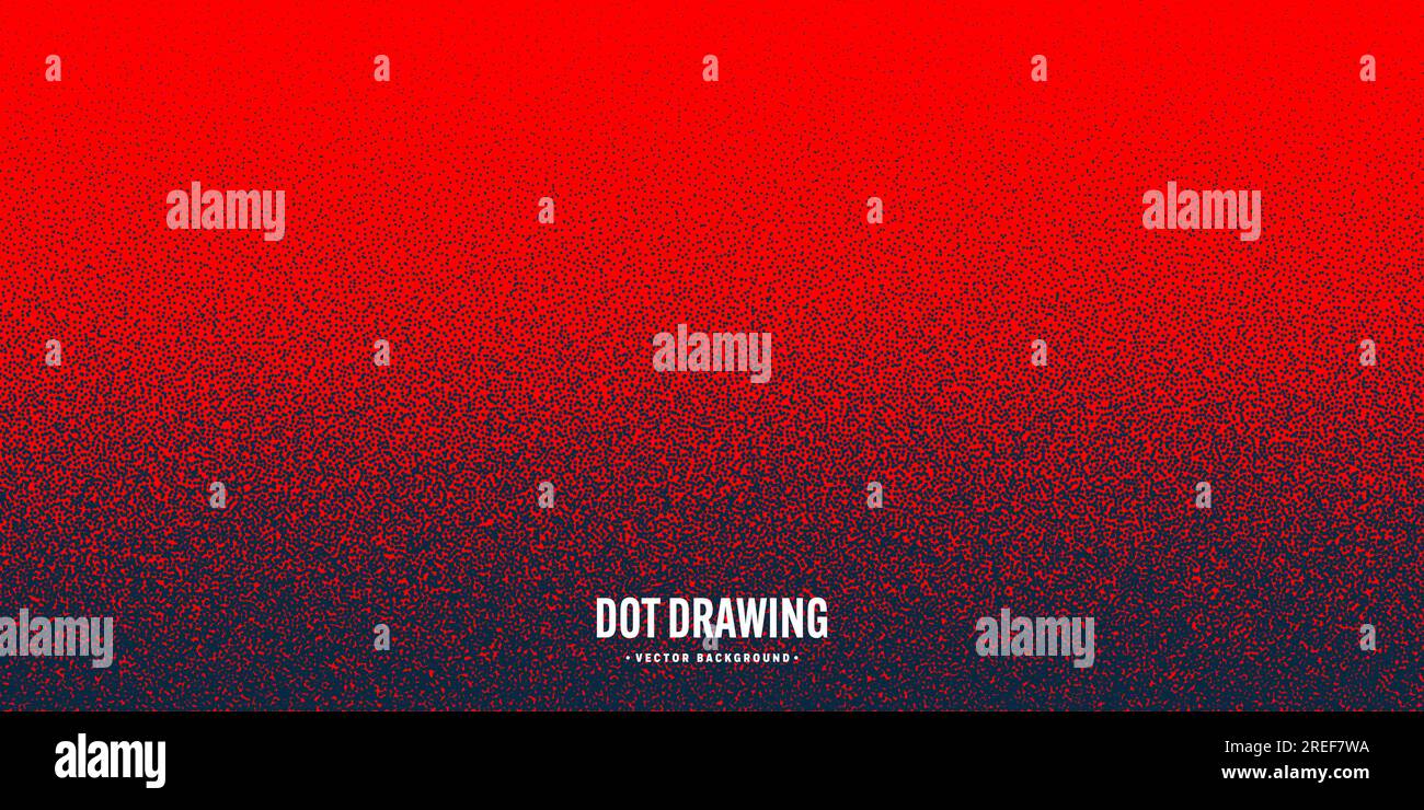 Stipple pattern, red dotted geometric background. Stippling, dotwork ...