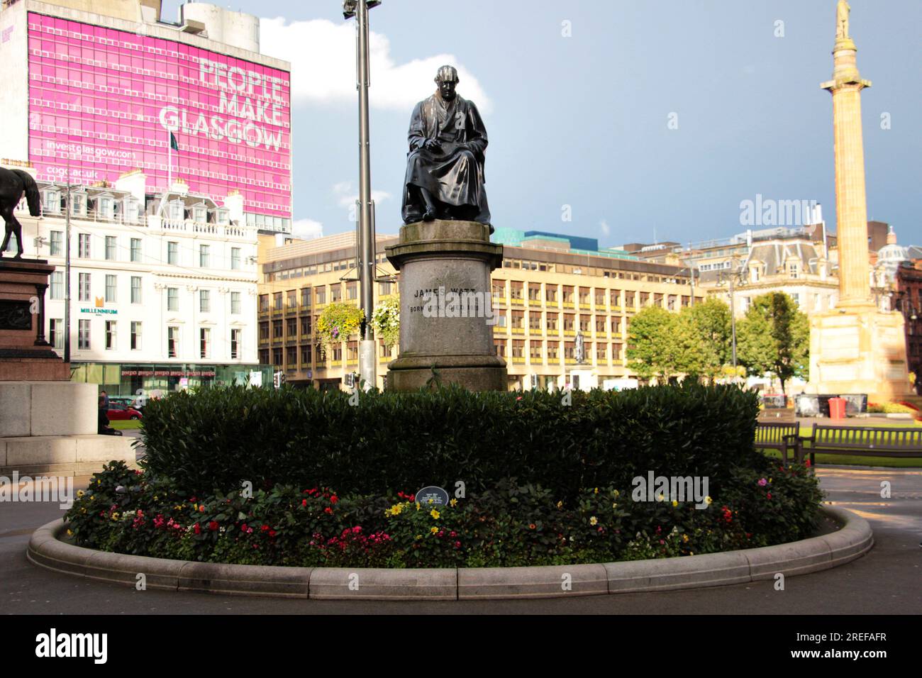 Statue of James Watt 25 September 2016, 17:15:42 by Francis Legatt Chantrey Stock Photo