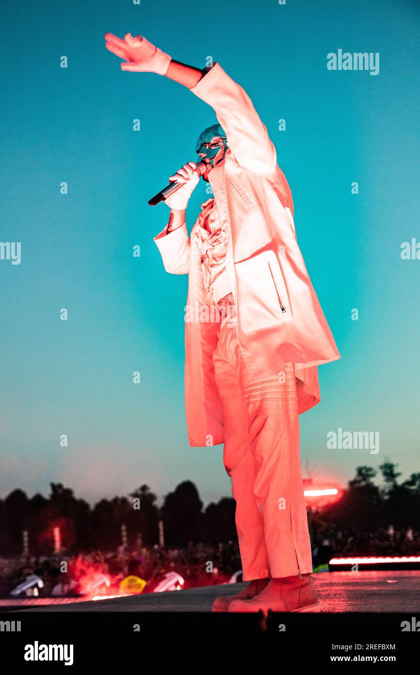 Milan, Italy. 27th July, 2023. The Canadian singer songwriter and