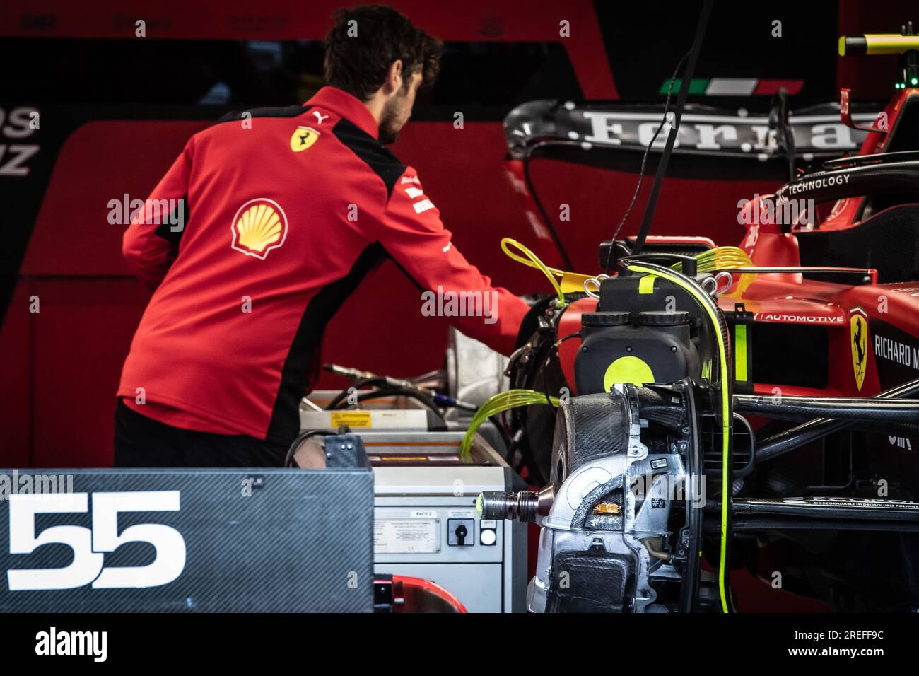 Ferrari technician training shop