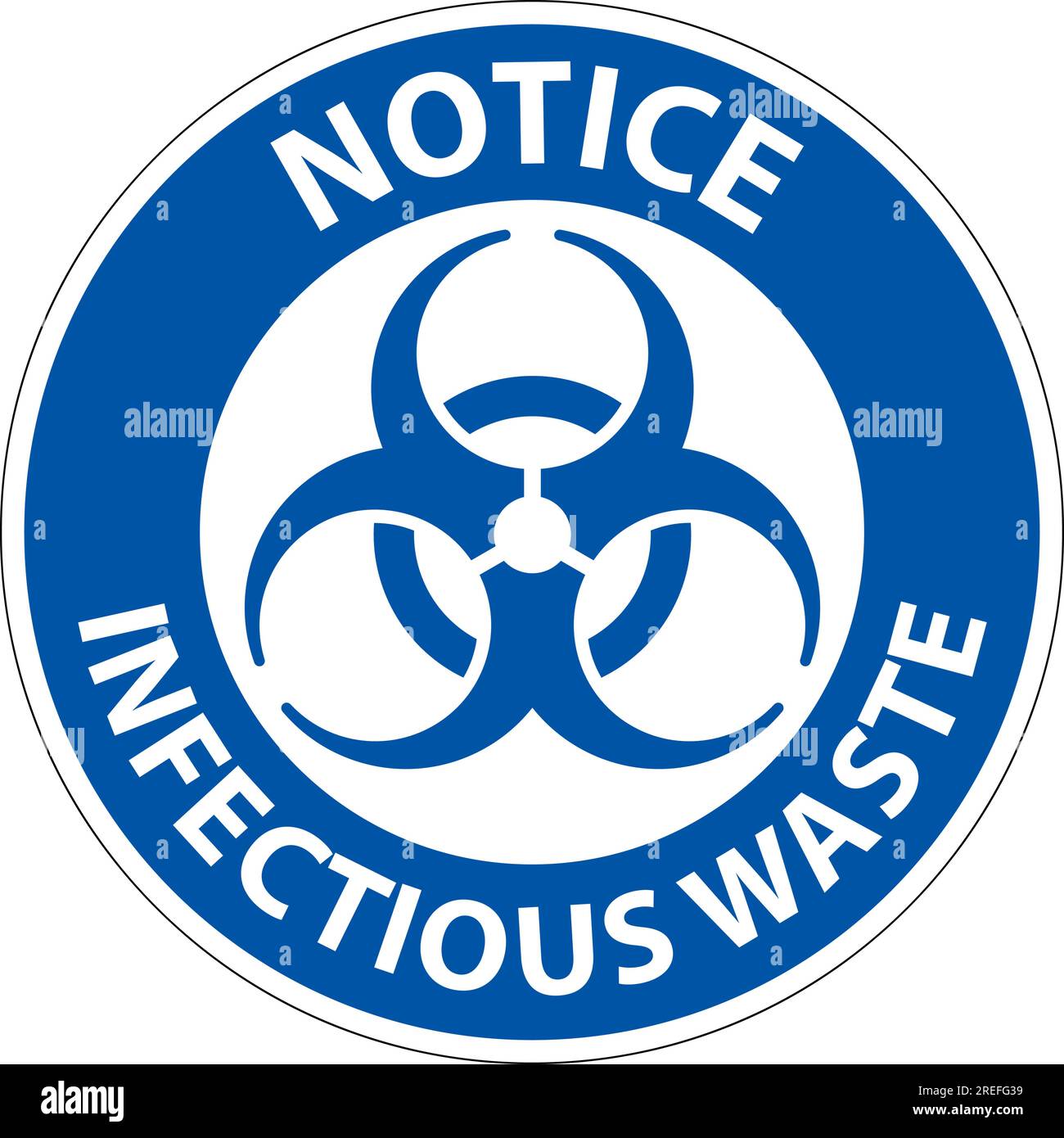 Notice Label Infectious Waste Sign Stock Vector Image & Art Alamy