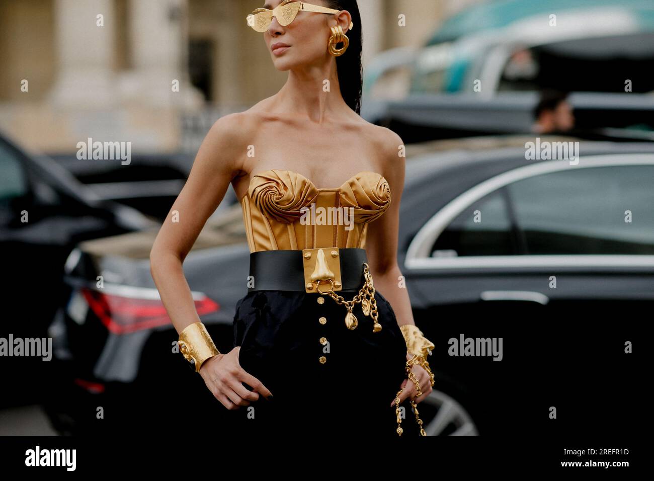 Paris, France. 03rd July, 2023. Street style, Sabina Jakubowicz