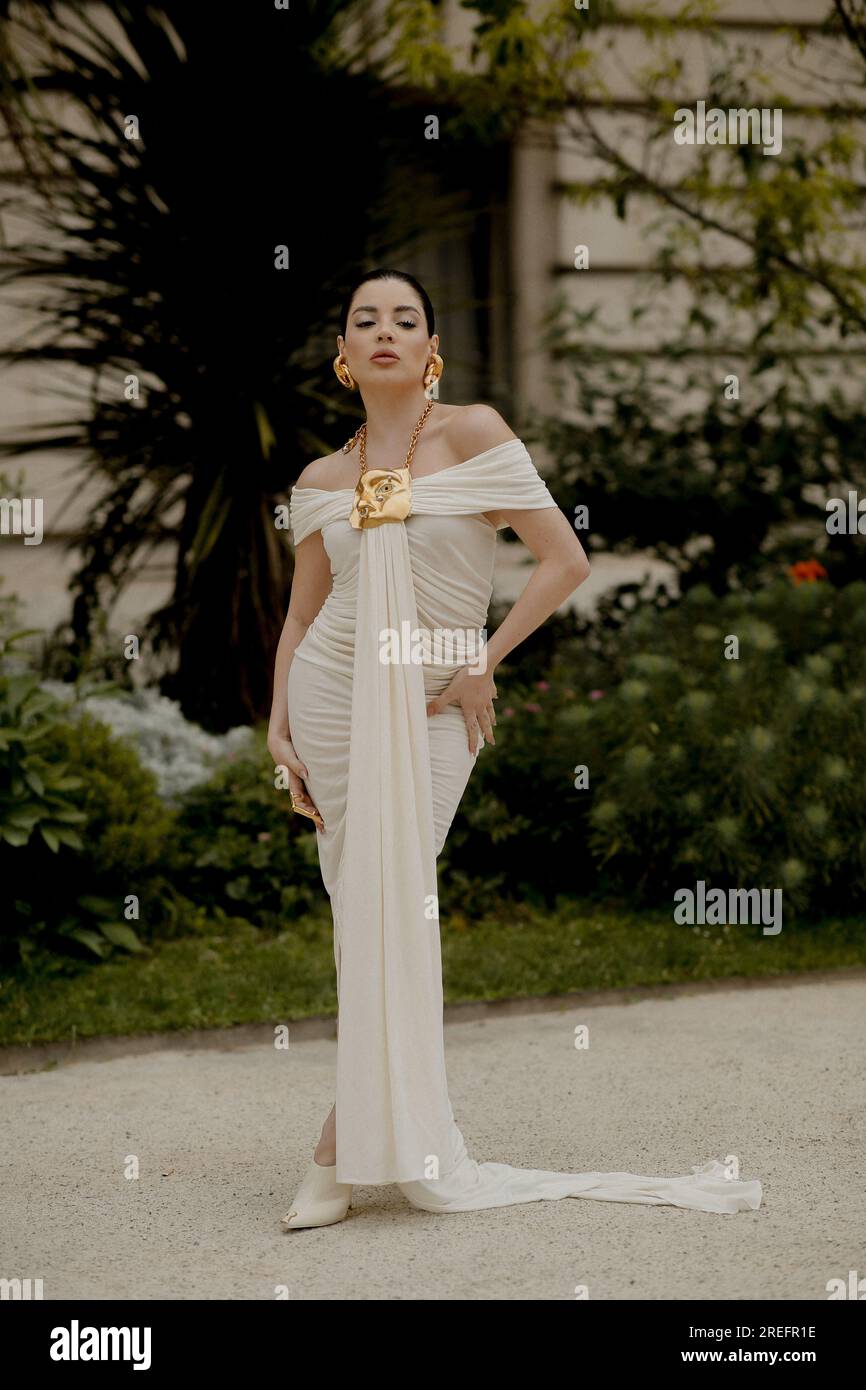 Paris, France. 03rd July, 2023. Street style, Gessica Kayane arriving