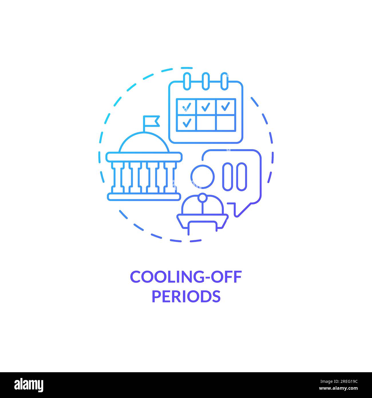 2D gradient cooling off periods icon concept Stock Vector Image & Art Alamy