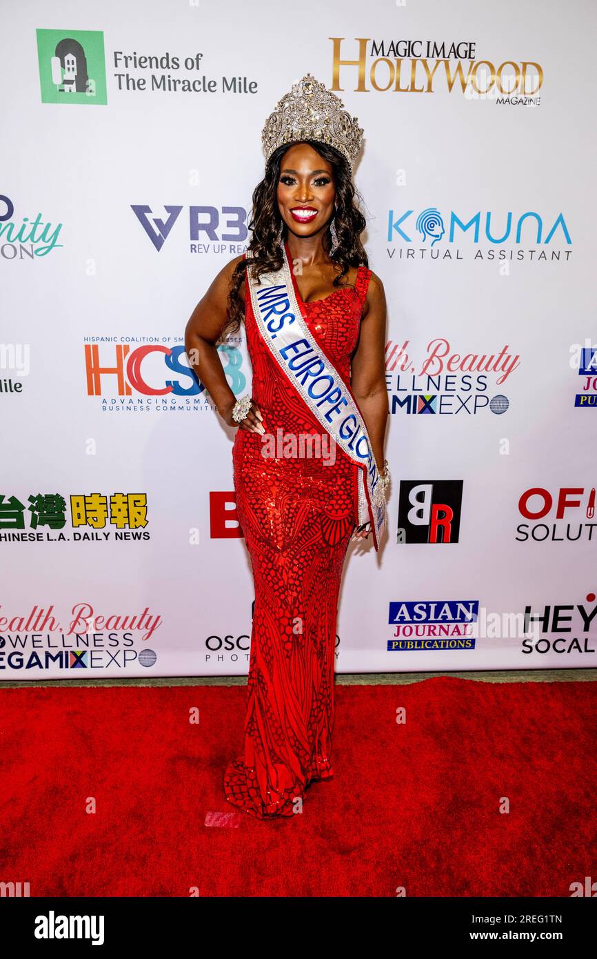 Los Angeles, USA. 27th July, 2023. Mrs. Europe Global Jay Rinaman ...