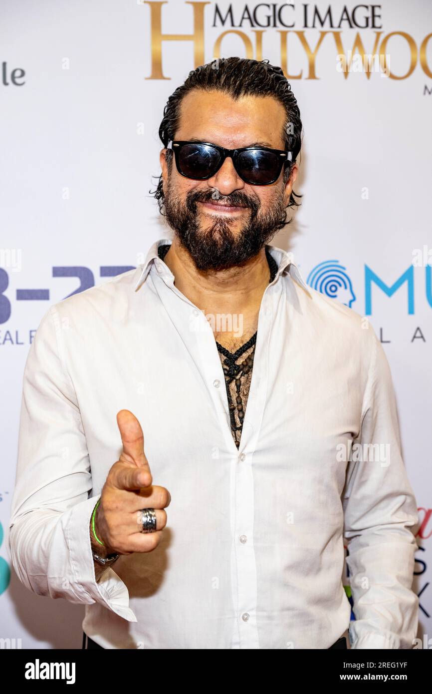 Los Angeles, USA. 27th July, 2023. Movie Producer Joss Gomez attends Mega Mix Expo Health and Beauty at Hilton Los Angeles San Gabriel, Los Angeles, CA July 27, 2023 Credit: Eugene Powers/Alamy Live News Stock Photo