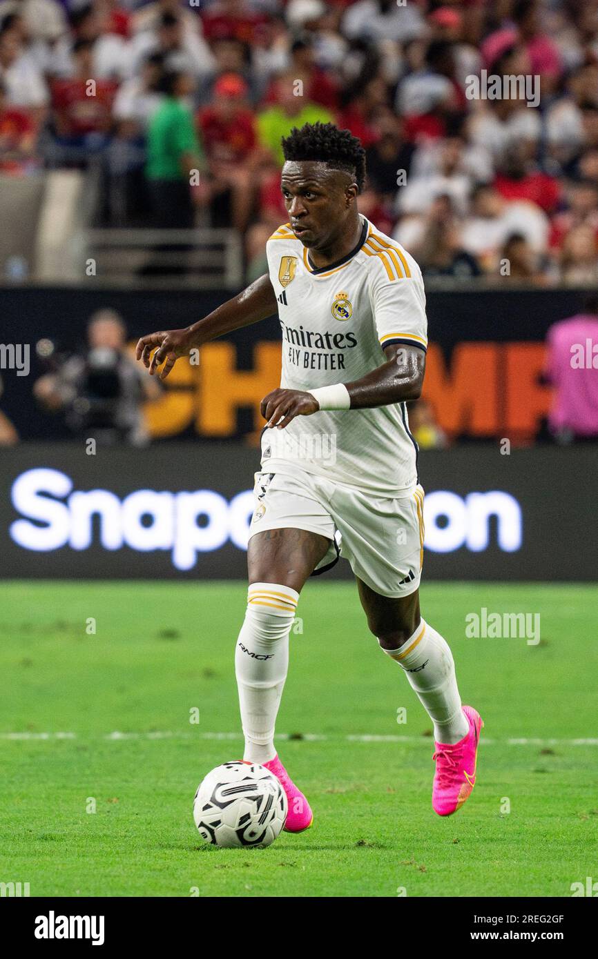 Real Madrid Forward Vin cius J nior 7 During The Soccer Champions 