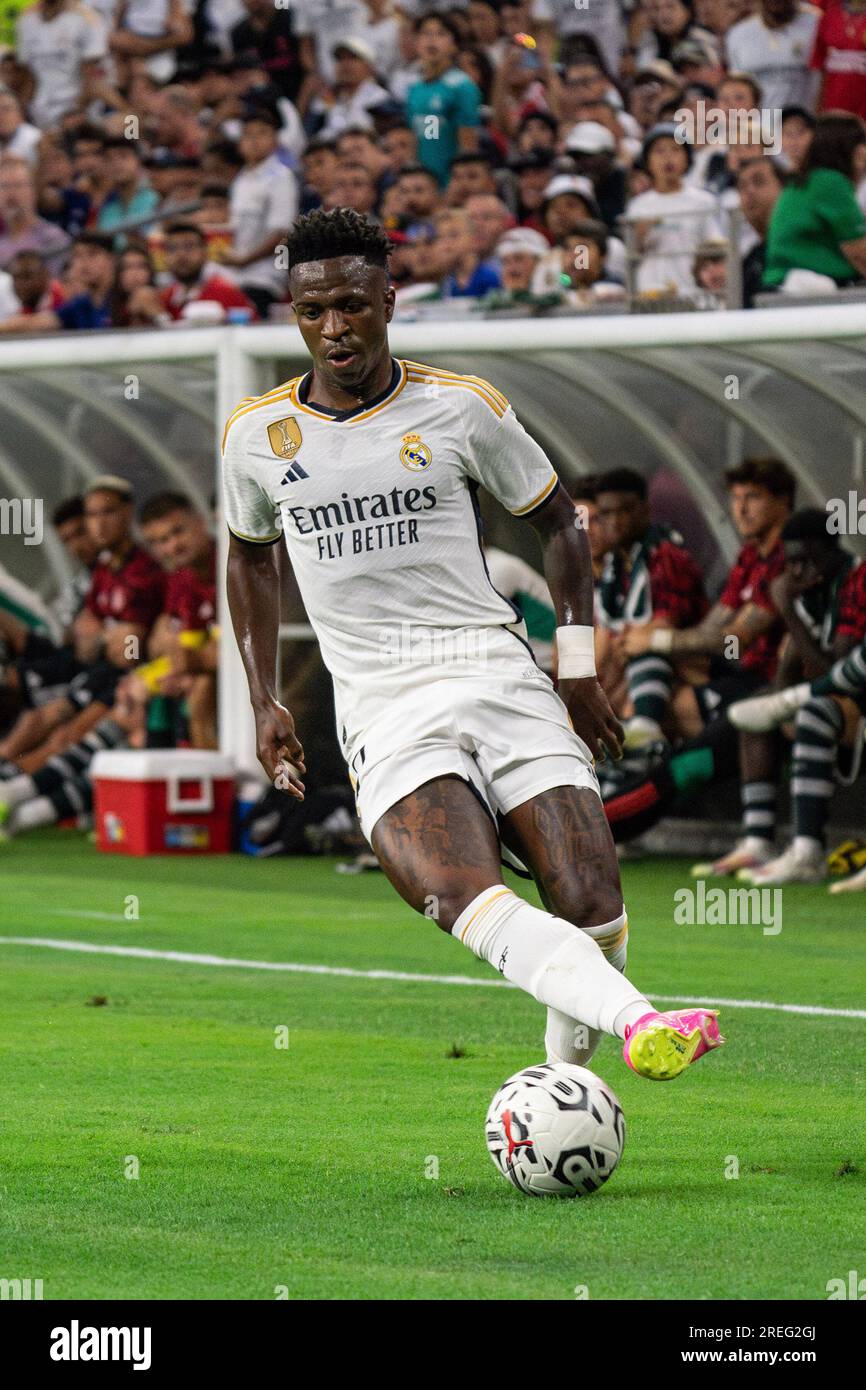 Real Madrid Forward Vin cius J nior 7 During The Soccer Champions 