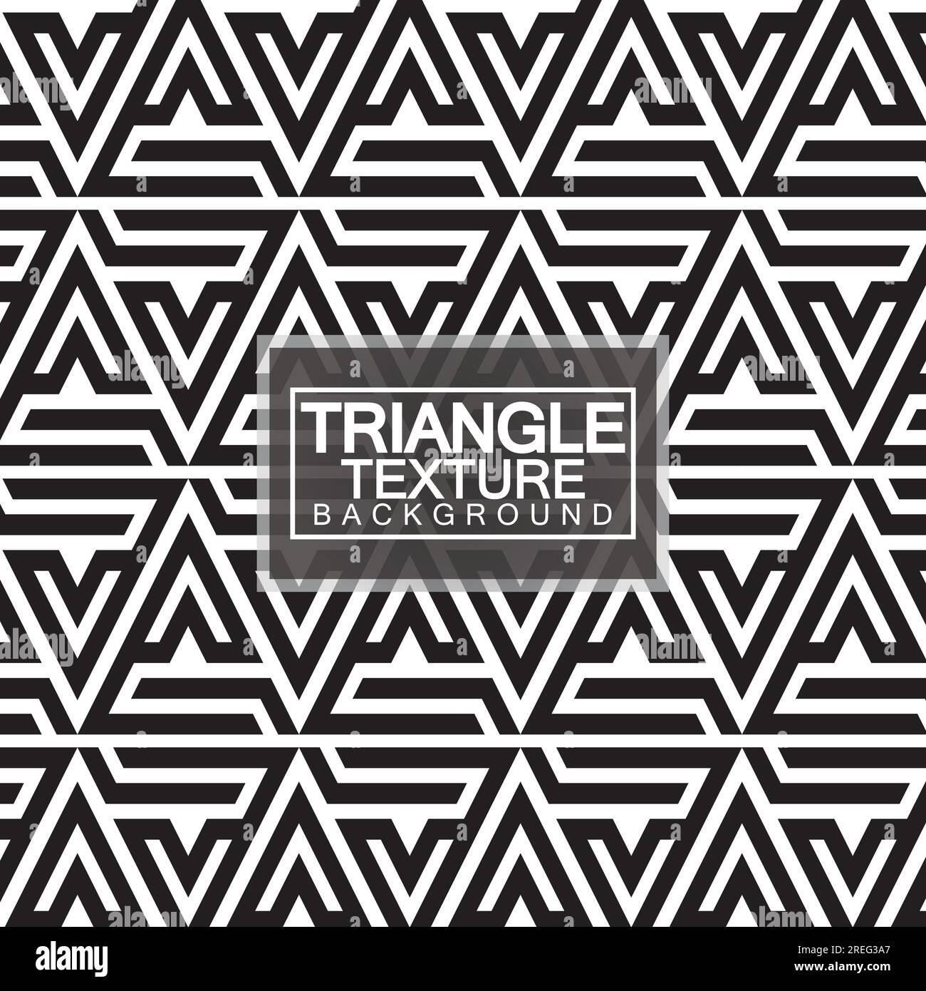 Triangles, Black and White Abstract Seamless Geometric Pattern, Modern stylish texture. Vector Illustration. Stock Vector