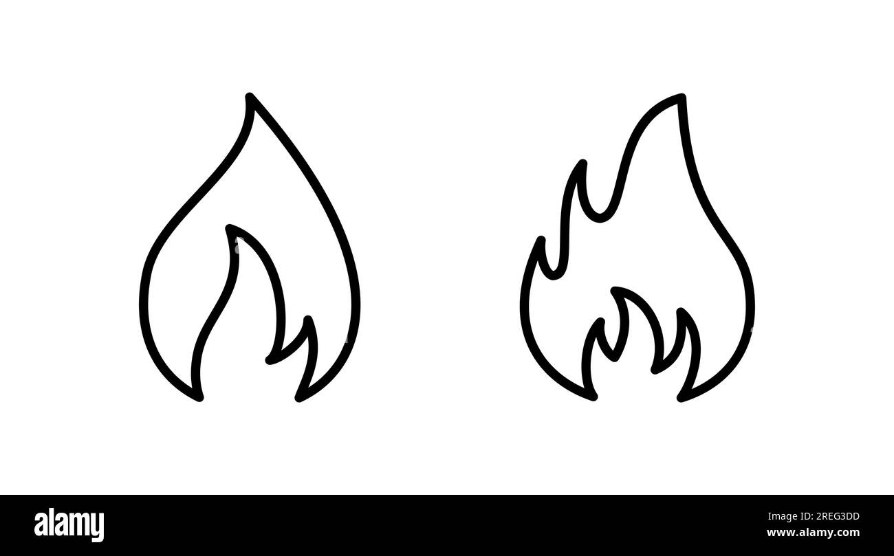 Fire icon vector. fire flame icon Stock Vector Image & Art - Alamy
