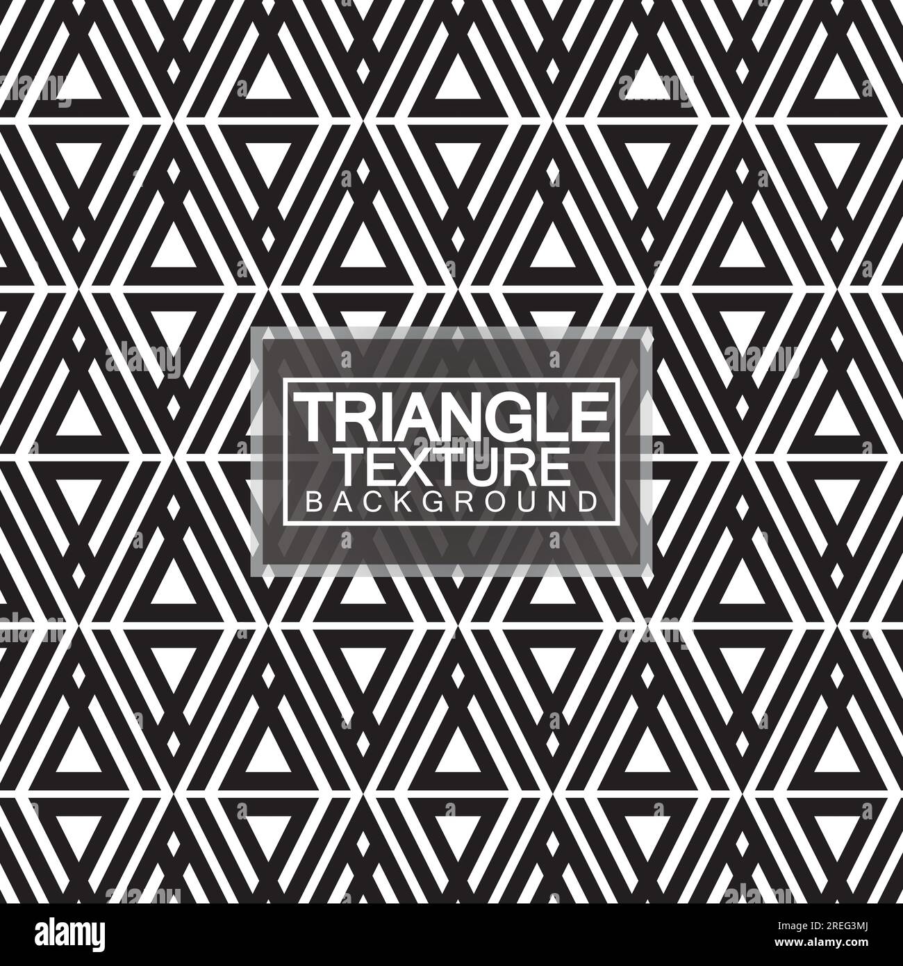 Triangles, Black and White Abstract Seamless Geometric Pattern, Modern stylish texture. Vector Illustration. Stock Vector