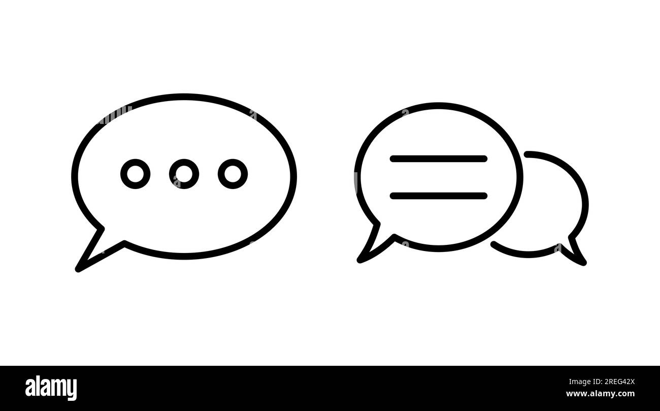 Chat icon vector. Chat Icon in trendy flat style isolated. Speech ...
