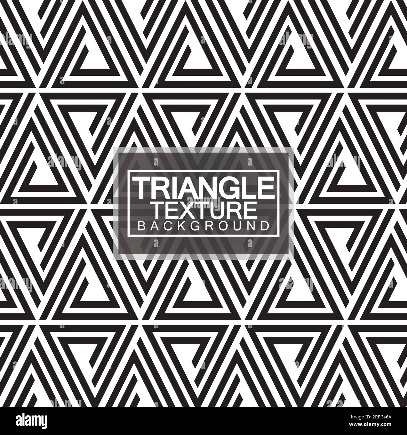 Triangles, Black and White Abstract Seamless Geometric Pattern, Modern stylish texture. Vector Illustration. Stock Vector