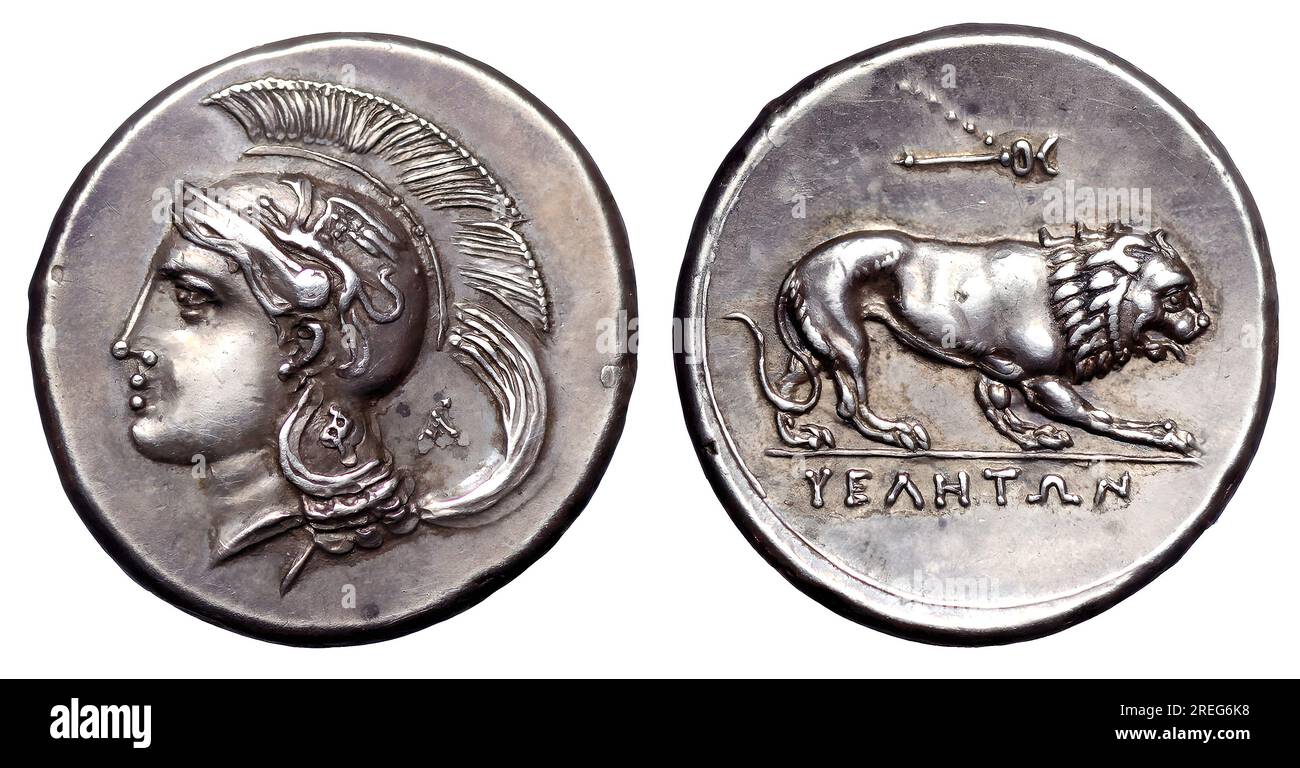 Ancient coin lion Cut Out Stock Images & Pictures - Alamy