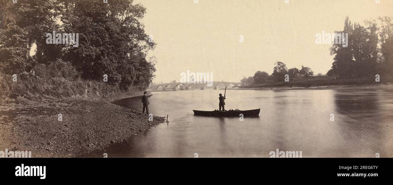 Kew Bridge 1862 by Victor Albert Prout Stock Photo Alamy