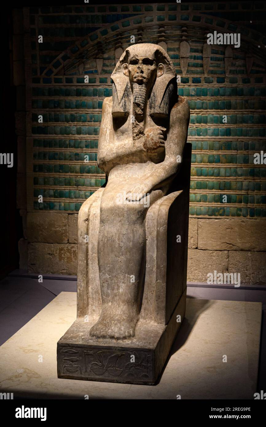 Cairo, Egypt - December 24, 2022: Exhibits of the Cairo Museum Stock