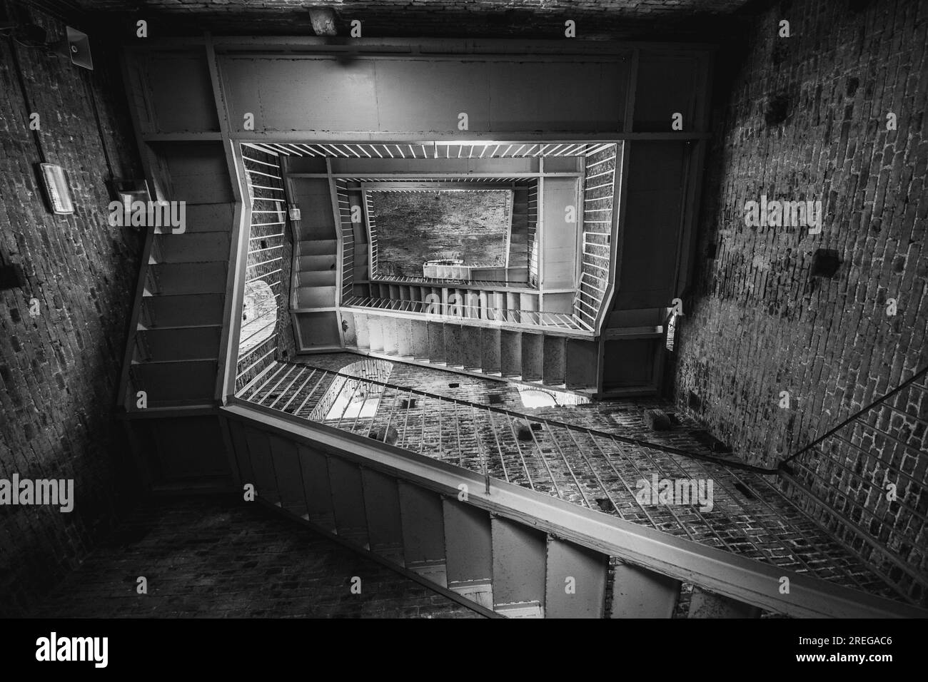 Stairs in black and white Stock Photo Alamy