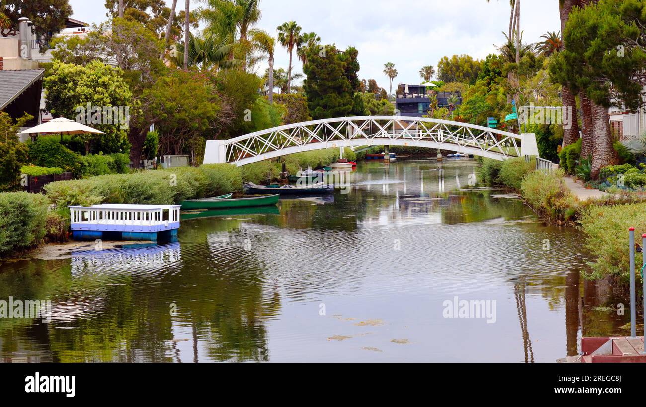 Los Angeles, California VENICE CANALS, The Historic District of Venice Beach, City of Los