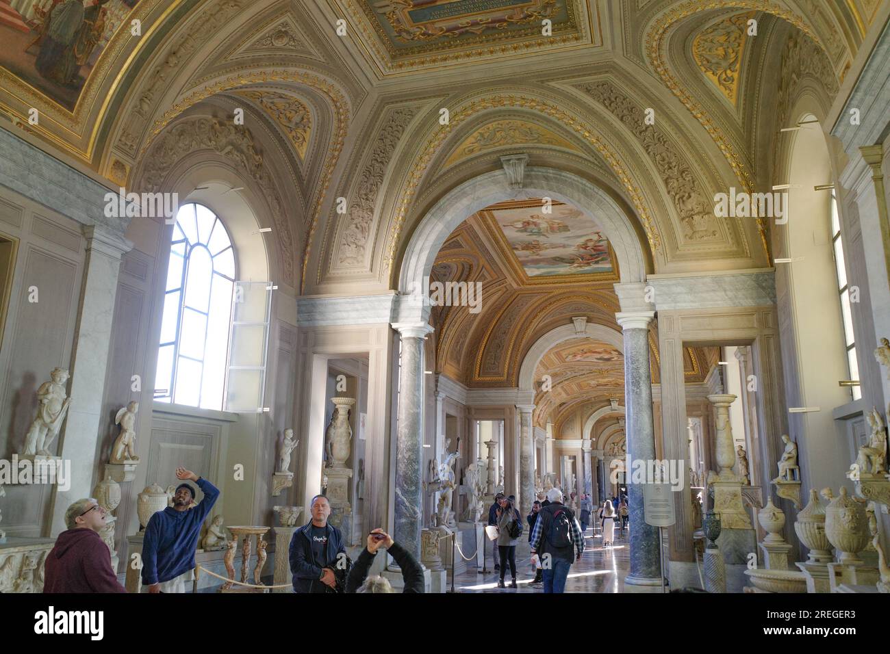 Rome, Italy 26 Nov, 2022 Galleria degli Arazzi (Tapestry gallery