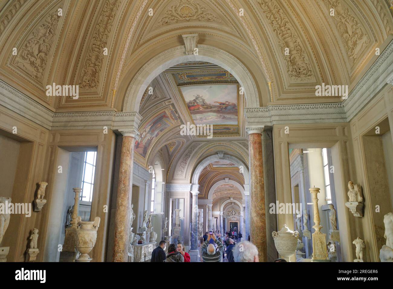 Rome, Italy 26 Nov, 2022 Galleria degli Arazzi (Tapestry gallery