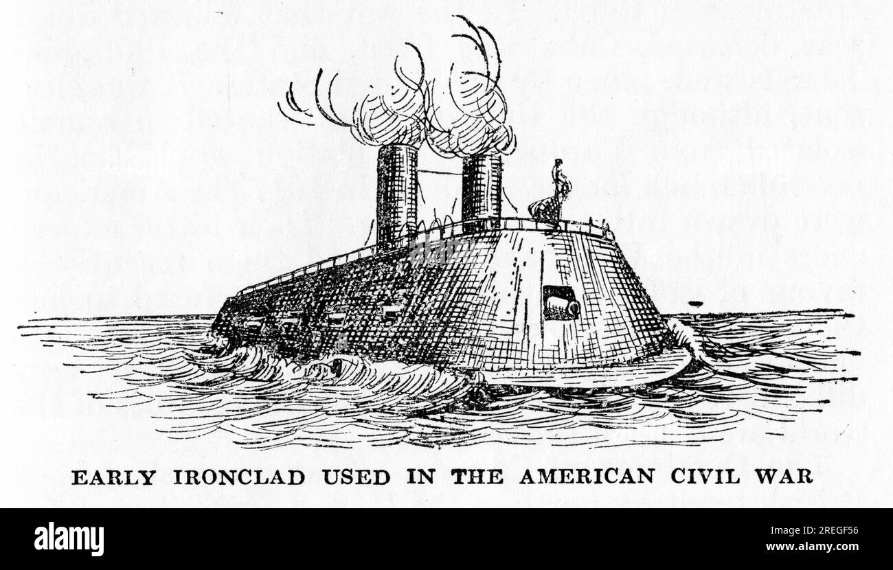early ironclad used in the American Civil War Stock Photo Alamy