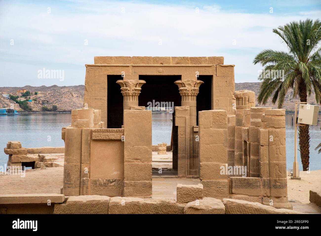 The Temple of Isis, Philae, Agilkia Island, Laker Nasser, …