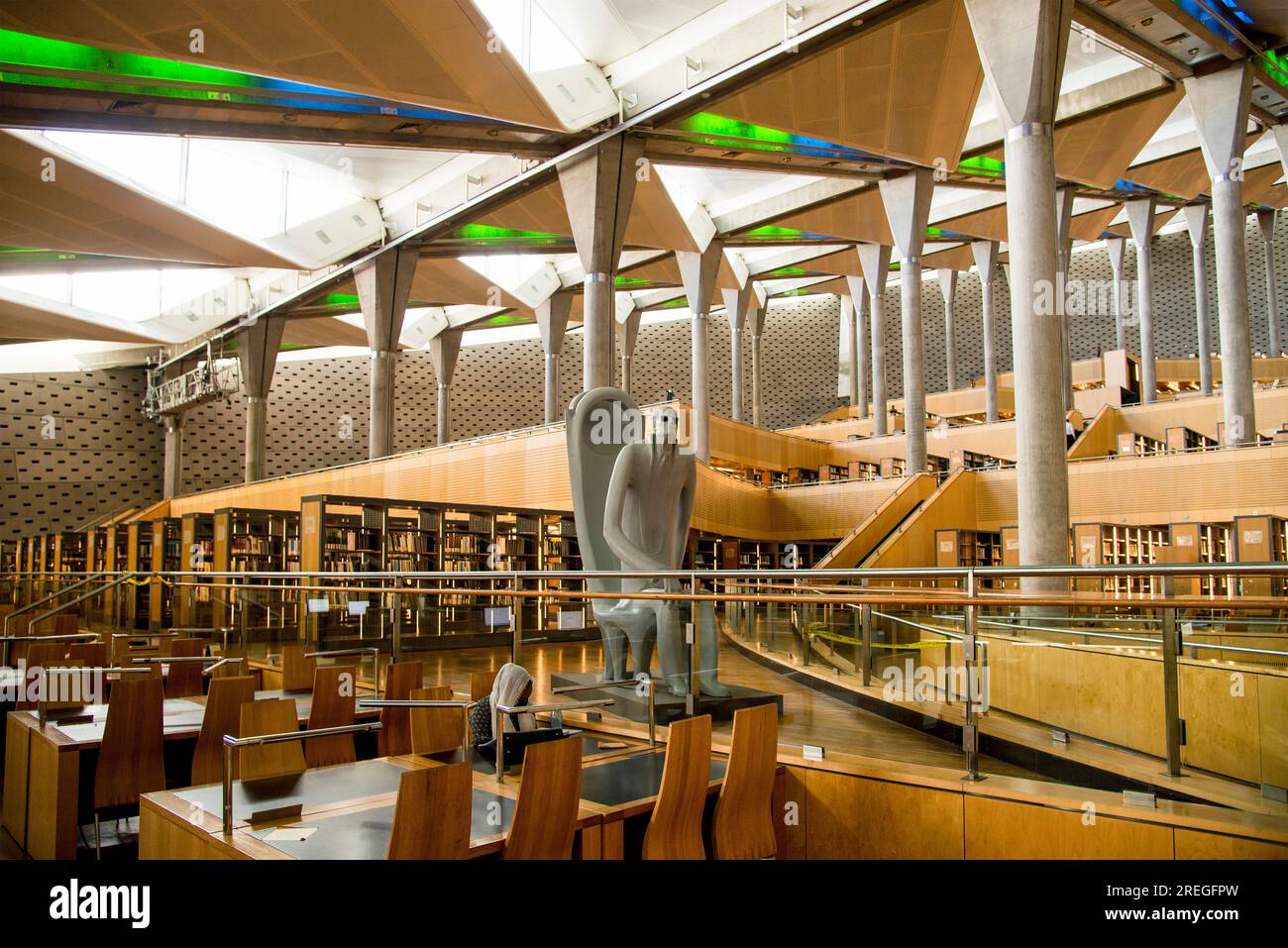 Interior view of the Library of Alexandria Stock Photo Alamy
