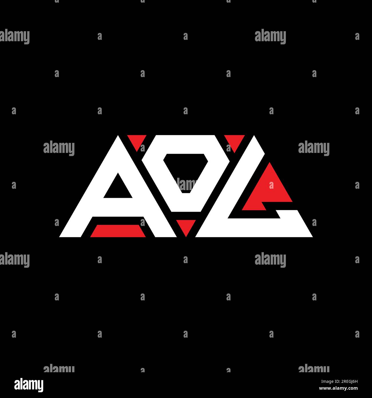 AOL triangle letter logo design with triangle shape. AOL triangle logo AOL triangle letter logo design with triangle shape. AOL triangle logo