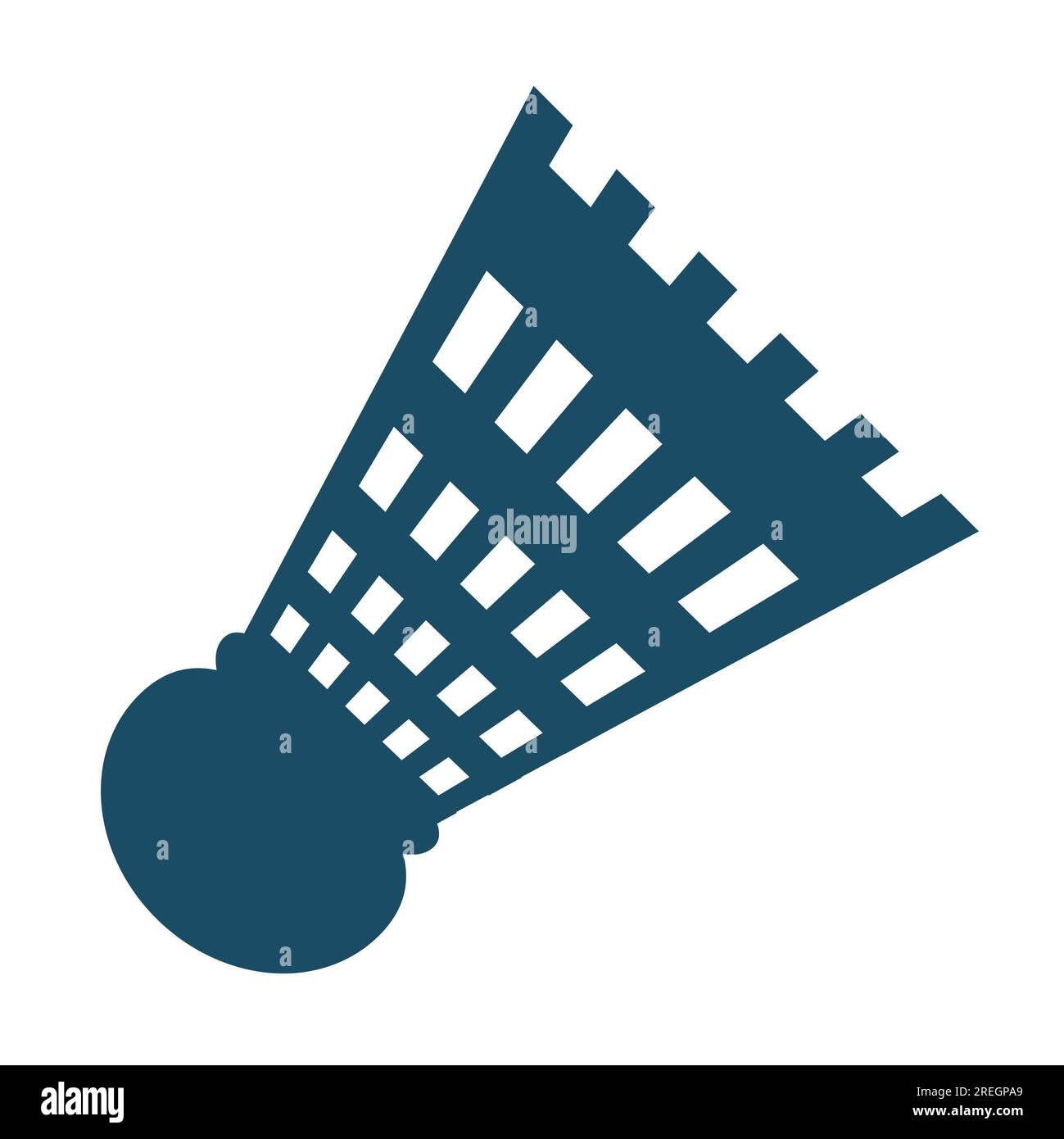 Badminton shuttlecock, birdie on white background. Isolated illustration Stock Photo Alamy