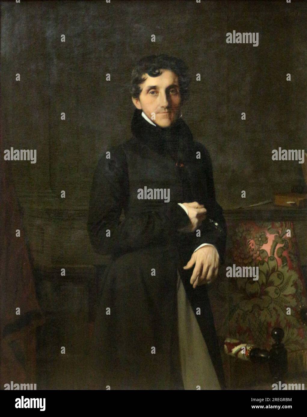 Portrait of Louis-Mathieu Molé 1834 by Jean Auguste Dominique Ingres Stock Photo