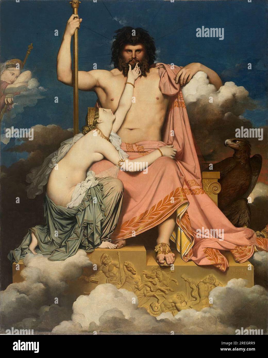 Jupiter and Thetis 1811 by Jean Auguste Dominique Ingres Stock Photo