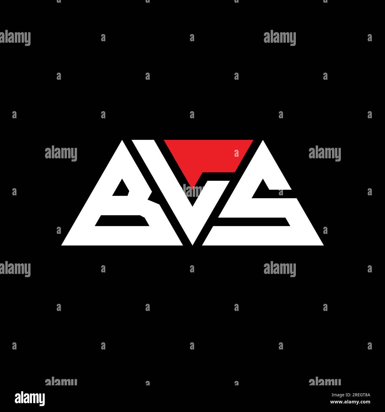 BLS triangle letter logo design with triangle shape. BLS triangle logo