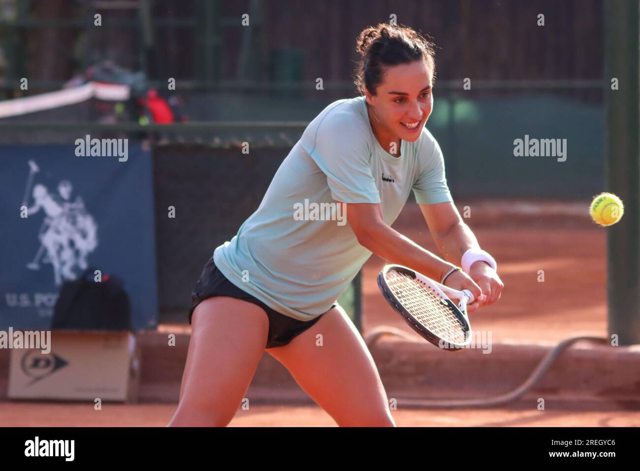 Martina Trevisan during the Palermo Ladies Open 2023. Stock Photo