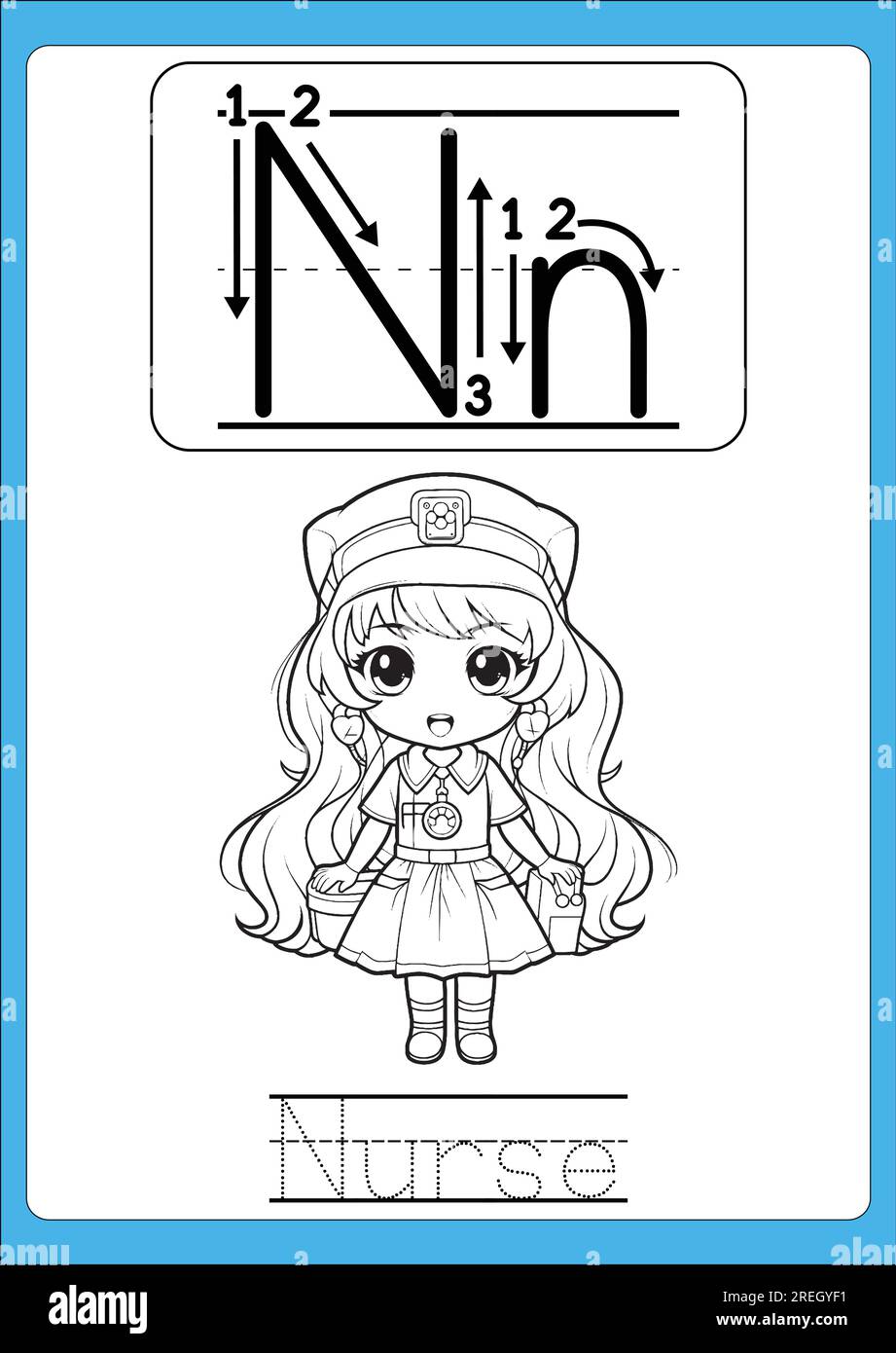 Letter Tracing az for kids and adults Stock Vector Image & Art Alamy