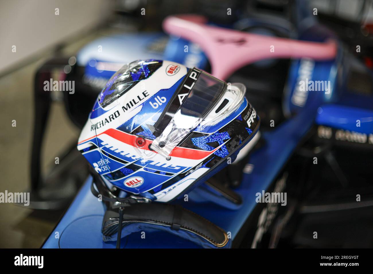 MARTINS Victor (fra), ART Grand Prix, Dallara F2, helmet, casque, during  the 10th round of the
