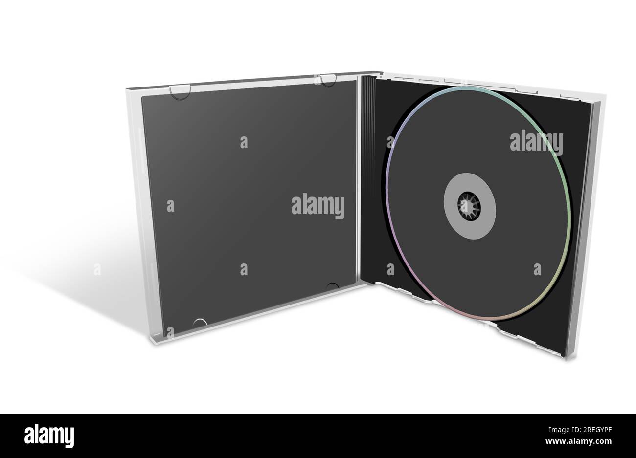 CD or DVD blank template black for presentation layouts and design. 3D