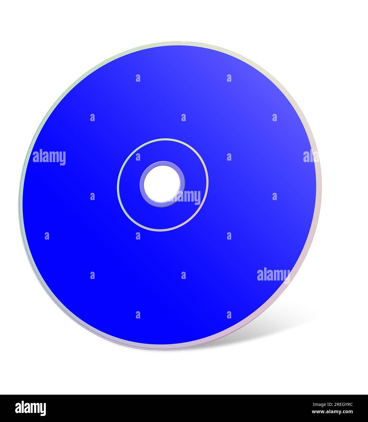 CD or DVD blank template blue for presentation layouts and design. 3D ...