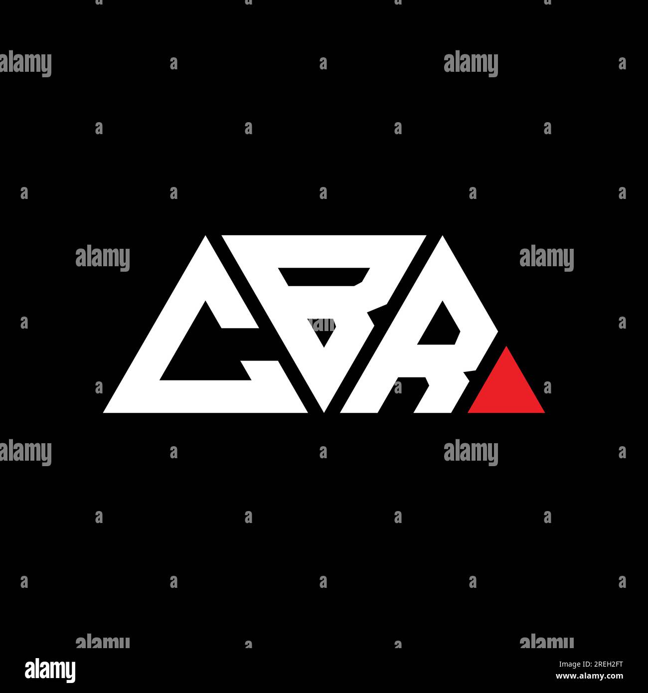 CBR triangle letter logo design with triangle shape. CBR triangle logo ...