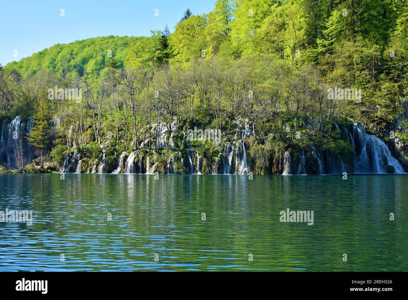 Waterfall Cascade At Plitvice Lakes In Lika Senj County Croatia Waterfall Cascade At Plitvice Lakes In Lika Senj County Croatia